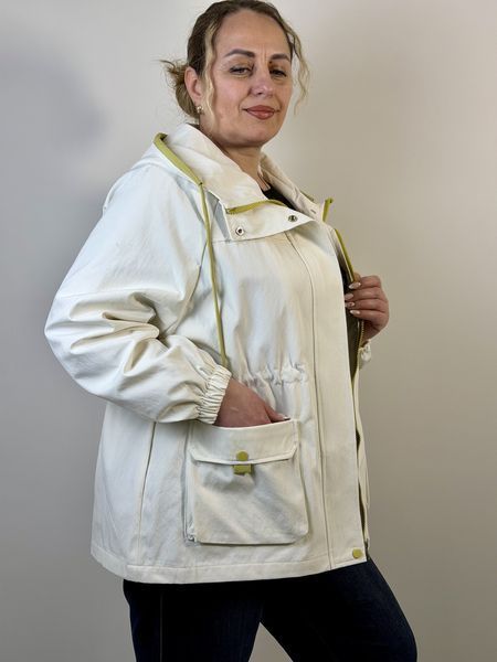 Удлиненная ветровка one size (46-50) Молочный 30307/М фото