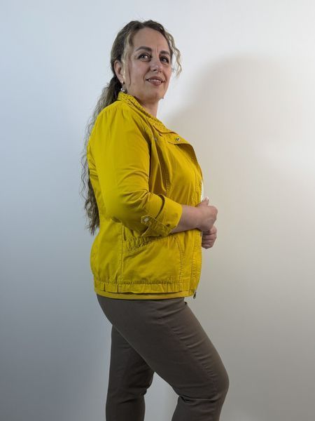 Вітрівка cotton жіноча 2XL-7XL (50-58) Жовтий 515/2XL(Ж) фото