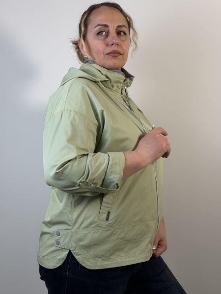 Жіноча демісезонна куртка XL-6XL (46-56) Оливковий 814/XL(O) фото