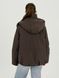 Зимова жіноча куртка коричневий шоколадний S 27973/S(к) фото 6